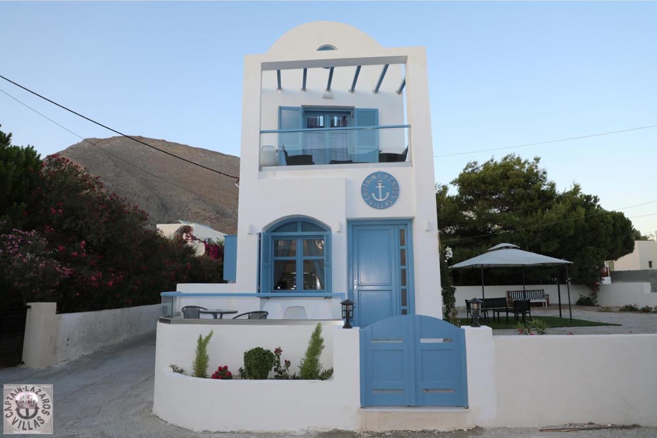 Located By The Sea One Beachfront Private Captain Lazaros Pool Villa With Loft In 750Sqm Spacious Private Plot-Jacuzzi-Sunrelax-Furnished Terace-Gazebo-Private Parking,Sleep 3 Adults And 2 Children, Just Steps From The Black Beach-Seaview Perissa (Santorini) Exterior foto