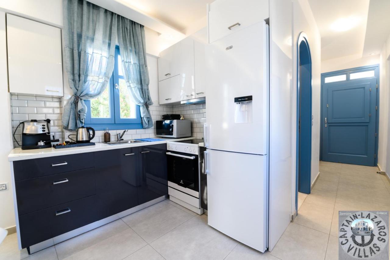 Located By The Sea One Beachfront Private Captain Lazaros Pool Villa With Loft In 750Sqm Spacious Private Plot-Jacuzzi-Sunrelax-Furnished Terace-Gazebo-Private Parking,Sleep 3 Adults And 2 Children, Just Steps From The Black Beach-Seaview Perissa (Santorini) Exterior foto