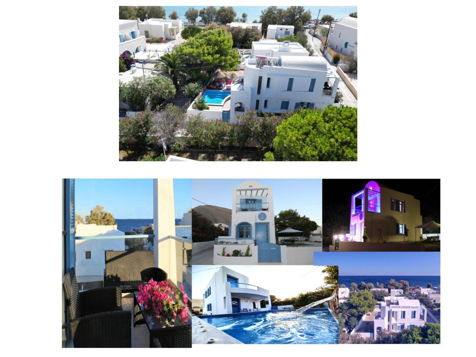 Located By The Sea One Beachfront Private Captain Lazaros Pool Villa With Loft In 750Sqm Spacious Private Plot-Jacuzzi-Sunrelax-Furnished Terace-Gazebo-Private Parking,Sleep 3 Adults And 2 Children, Just Steps From The Black Beach-Seaview Perissa (Santorini) Exterior foto