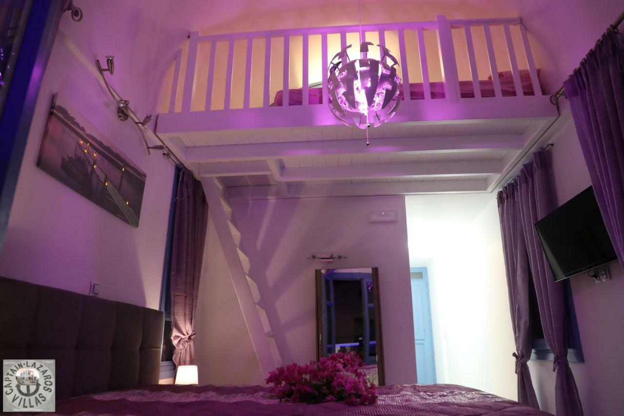 Located By The Sea One Beachfront Private Captain Lazaros Pool Villa With Loft In 750Sqm Spacious Private Plot-Jacuzzi-Sunrelax-Furnished Terace-Gazebo-Private Parking,Sleep 3 Adults And 2 Children, Just Steps From The Black Beach-Seaview Perissa (Santorini) Exterior foto